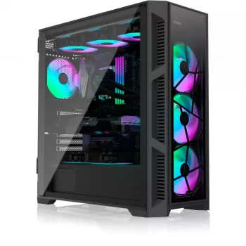 PONOS Ultra, Midi Tower, PC, Czarny, ATX, EATX, micro ATX, Mini-ITX, SPCC, Obudowa