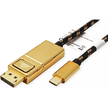 ROLINE 11.04.5848 adapter graficzny USB 4096 x 2560 pikseli Czarny - Złoty (11.04.5848)
