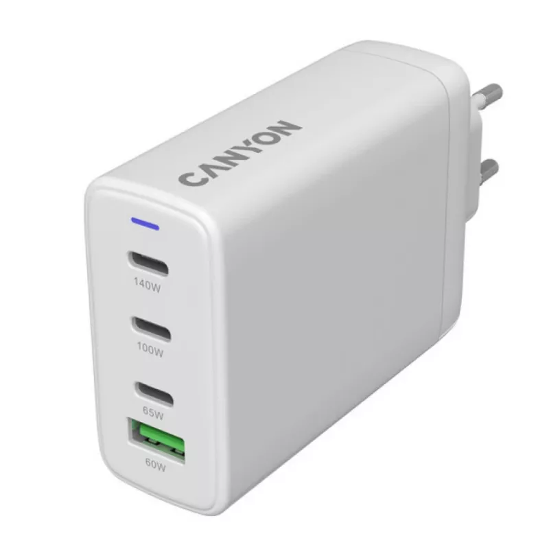 Ładowarka CANYON CU140ACC 150W 3xUSB‑C Power Delivery 1xUSB‑A Quick Charge