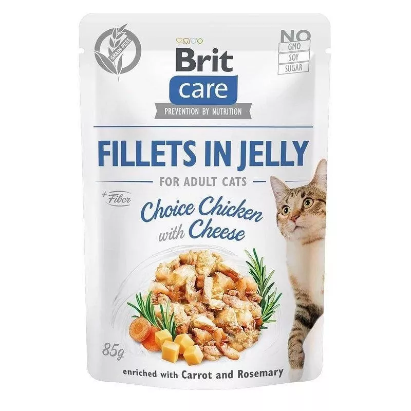 Wet cat food pouches Brit Care FJ Flavour Box in Jelly 12 x 85 g