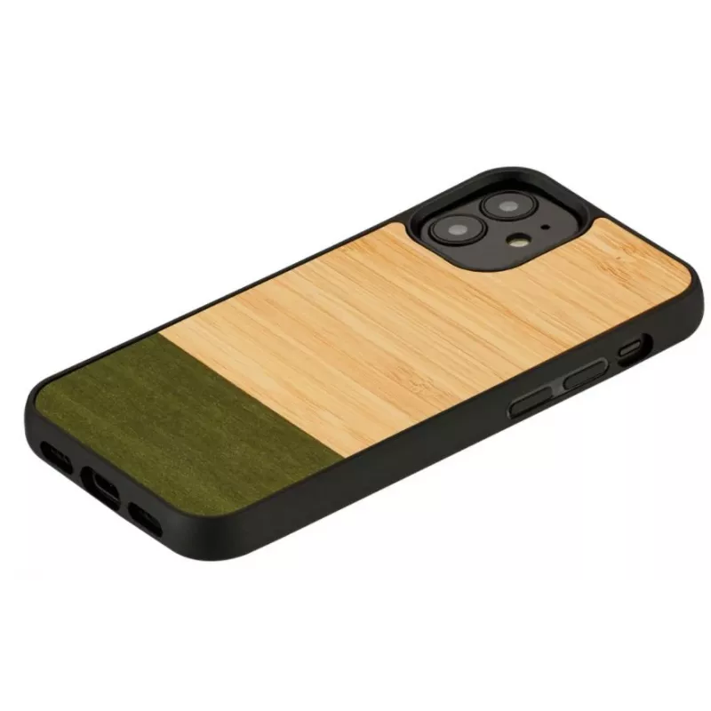 Etui na telefon man and wood do iPhone 12 mini — bamboo forest Czarny