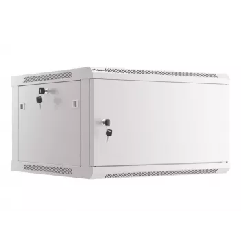 Wall mounted rack Lanberg WF01-6606-00S 6U szary 60 kg capacity