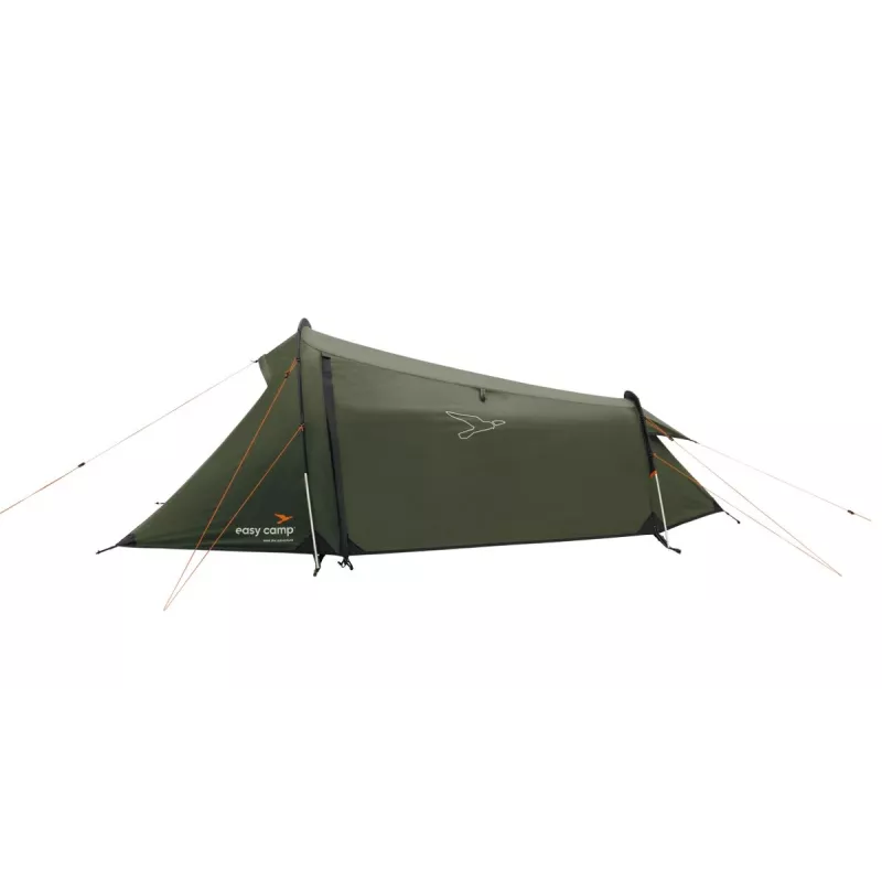 Namiot tunelowy easy camp Sarek 1 (ciemnozielony/pomarańczowy, 2025) — jednoosobowy, konstrukcja tunelowa