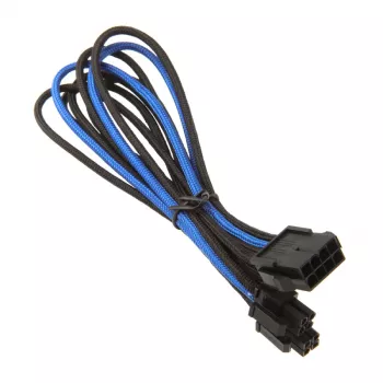 Silverstone EPS 8-Pin do EPS/ATX 4+4-Pin kabel, 300 mm - czarny/ (SST-PP07-EPS8BA)