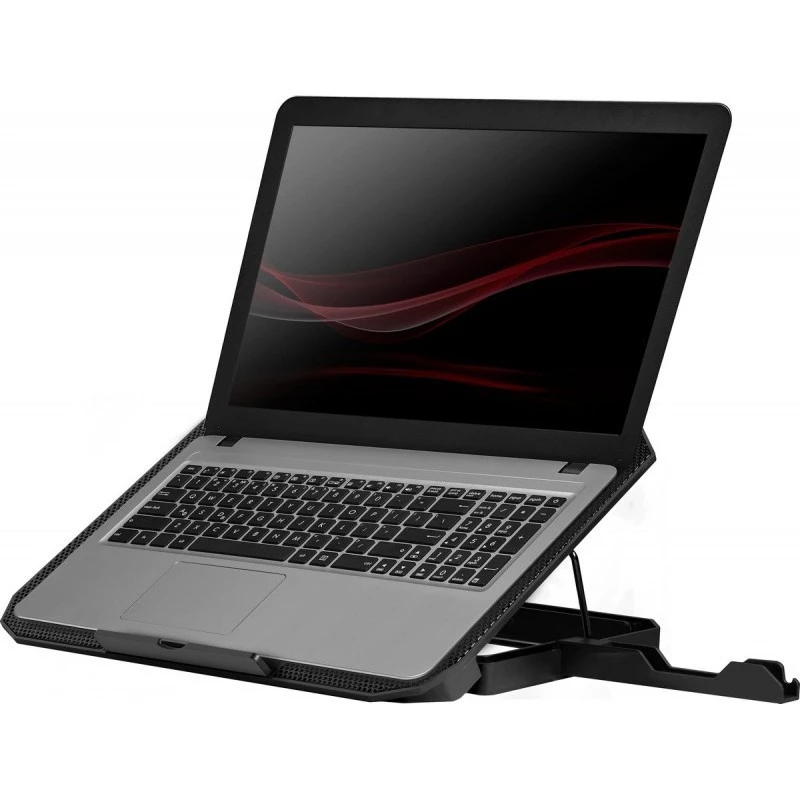 Podkładka chłodząca do notebooka DEFENDER NS-510 z 2 wentylatorami, 2 portami USB i podświetleniem RGB