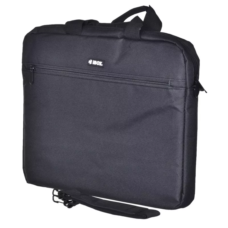 Aktówka IBOX TN6020 do laptopów 39,6 cm (15,6 cali) — nylon, czarna, pasek na ramię