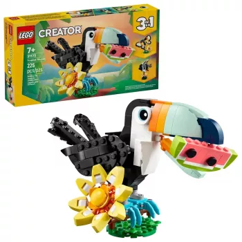 Zestaw konstrukcyjny LEGO Creator 3-w-1 Dzikie zwierzęta Tropikalny tukan 31173