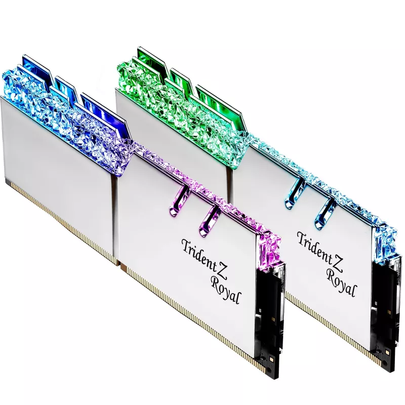 G.Skill Trident Z Royal 32 GB (2x16 GB) DDR4-3600 CL16 zestaw pamięci RAM, srebrny