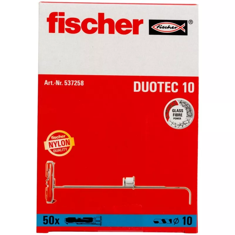 Fischer 537258 kołek rozporowy / kołek do ściany 50 szt. Zestaw wkrętów i kołków 50 mm