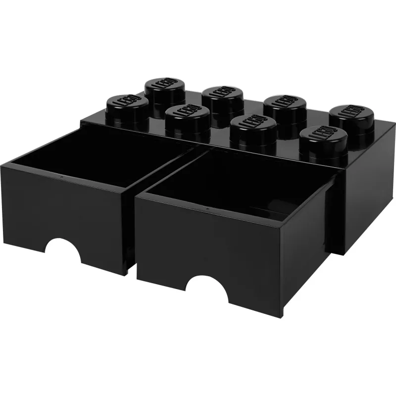 Szuflada LEGO Room Copenhagen Brick 8 czarna — szuflada do przechowywania klocków LEGO