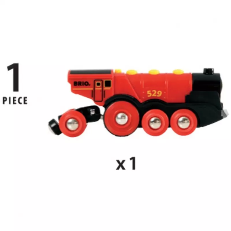 BRIO 33592 pociąg na baterie czarny/czerwony