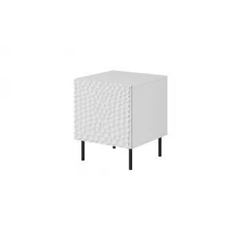 Zestaw szafek nocnych Cama Meble HOLE — 2 szt., 44×40,5×53,5 cm, biały mat, MDF/płyta wiórowa, rama 16 mm