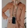 Naszyjnik na telefon Lookabe loo014 do iPhone XR – złoto-zielone ochronne etui z paskiem