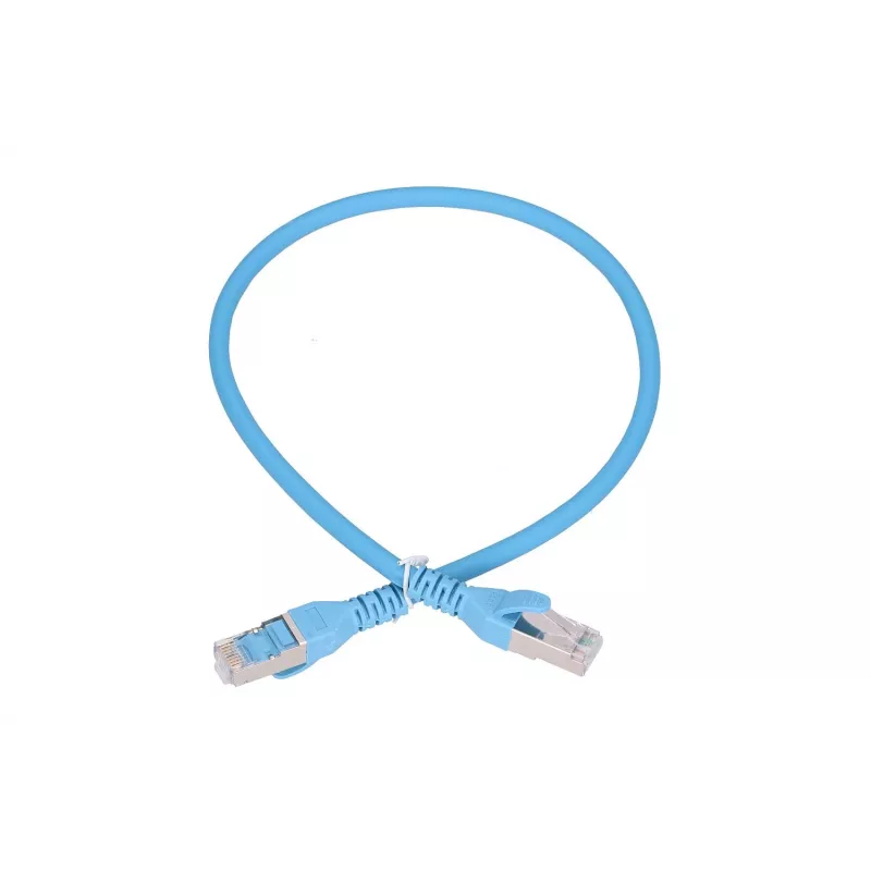 Extralink LAN Patchcord Kat.6A RJ-45 Cat6a 0.5m Niebieski