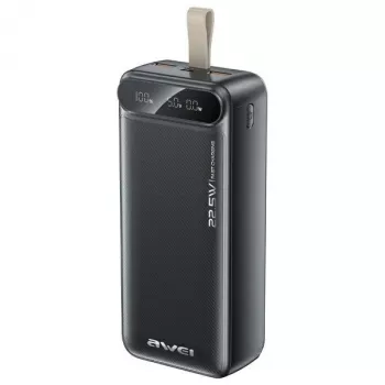 Przenośny powerbank AWEI PA-12 30000 mAh 22,5 W czarny