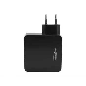 ANSMANN 247PD - Zasilacz - 45 W - 4700 mA - PD, QC 3.0 - 2 porty wyjściowe (USB, USB-C) - Czarny (1001-0095)