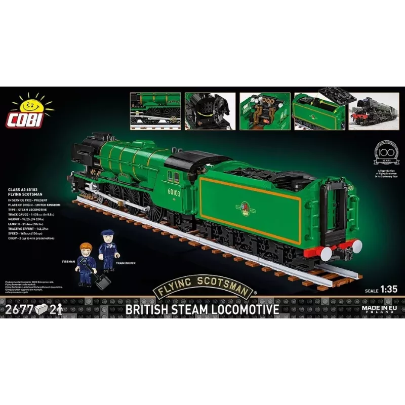 Cobi Klocki konstrukcyjne Pociąg Flying Scotsman model COBI-6292 skala 1:48, zestaw konstrukcyjny