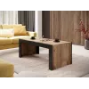 Stolik kawowy Cama Meble MILA 120x60x50 cm blat dąb Wotan, czarna rama