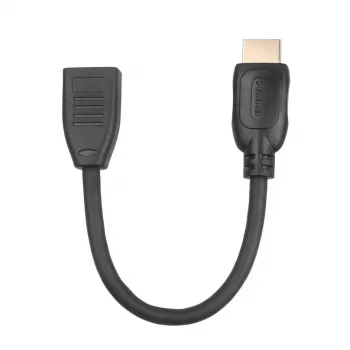 Kabel HDMI F-M 15 cm v2.0 przedłużacz