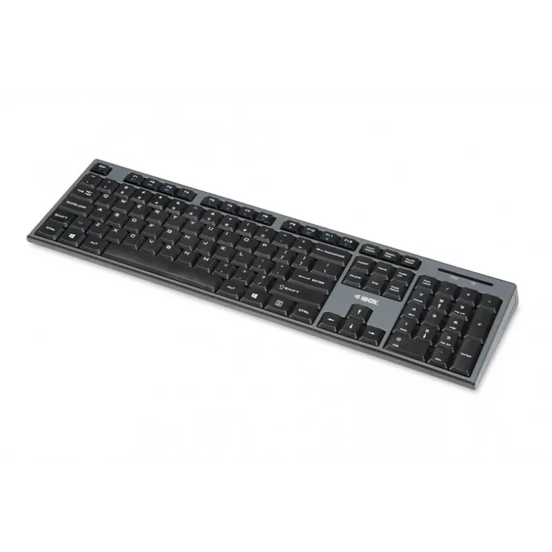 IBOX Desktop Kit Pro bezprzewodowa klawiatura i mysz, QWERTY pełnowymiarowa 104 klawisze, 2.4 GHz, 1200 DPI, czarna