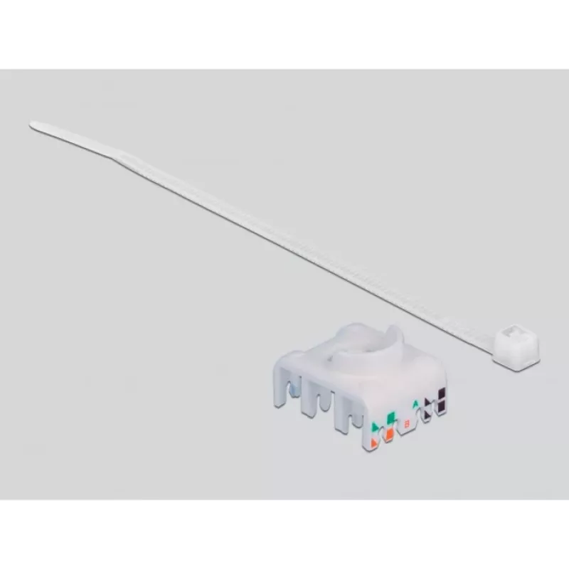 Delock - Modularadapter - DIN rail-mountable - CAT 6a - STP - szary - 1 Connector (86014)