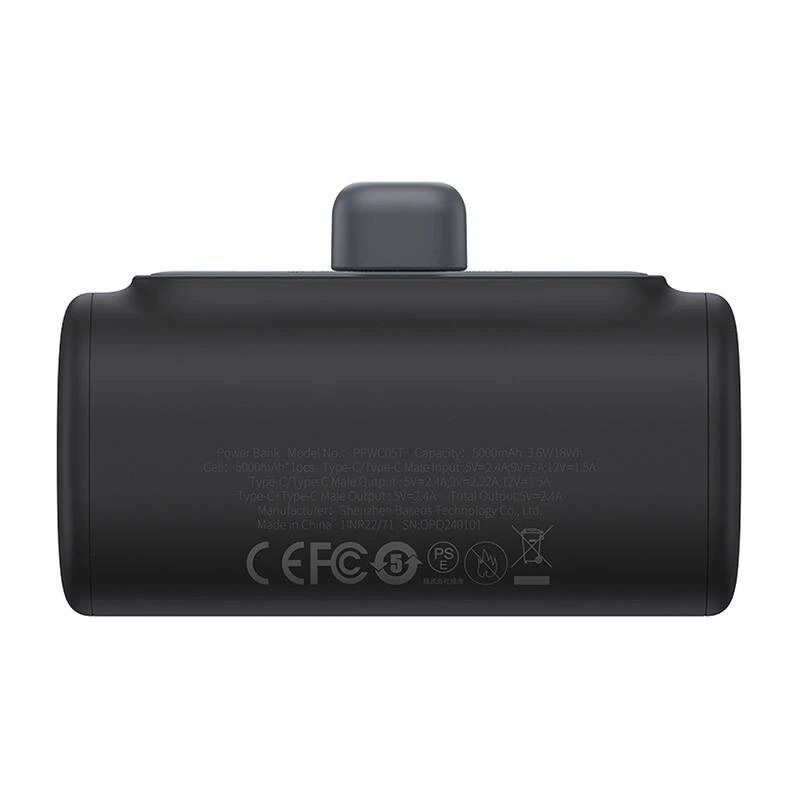 Baseus Compact P10068306113-00 Powerbank litowo-jonowy 5000 mAh Czarny