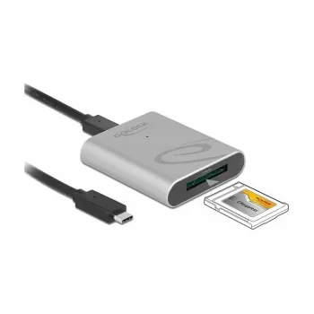 Czytnik kart DeLOCK 91751 USB 3.2 Gen 1 Type-C Srebrny