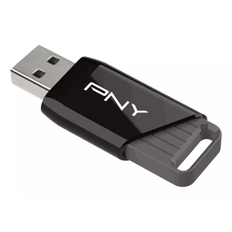 PNY Attaché X, 32 GB, USB Type-A, 3.2 Gen 1 (3.1 Gen 1), 130 MB/s, Dia, Czarny
