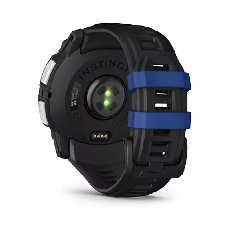 Smartwatch GARMIN Instinct 3.05 cm (1,2 cala) AMOLED 45 mm 390x390 px ekran dotykowy czarny biały GPS 4 GB 53 g pasek silikonowy
