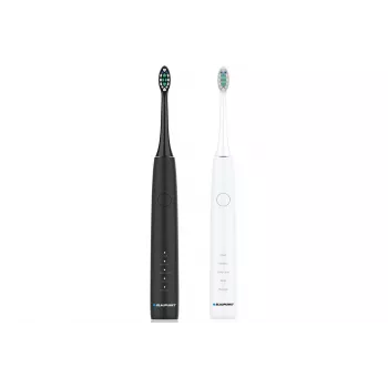 Soniczny zestaw szczoteczek elektrycznych BLAUPUNKT DTS201SET — 2 uchwyty, 6 główek szczoteczki, 36 000 ruchów/min, 5 trybów, akumulator Li-Ion