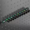 9607 Nuss-Magnetleiste B Impaktor 1 Steckschlüsseleinsatz-Satz 3/8 schwarz/grün, 10‑teilig, für Schlagschrauber
