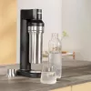 Butelka do gazowania BRITA 118426 – szklana butelka 1 l z nakrętką ze stali nierdzewnej, wysokość 287 mm, 2 szt.