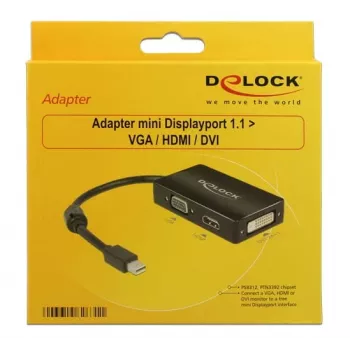 Kabel DeLOCK 0,16 m DisplayPort/VGA + HDMI + DVI