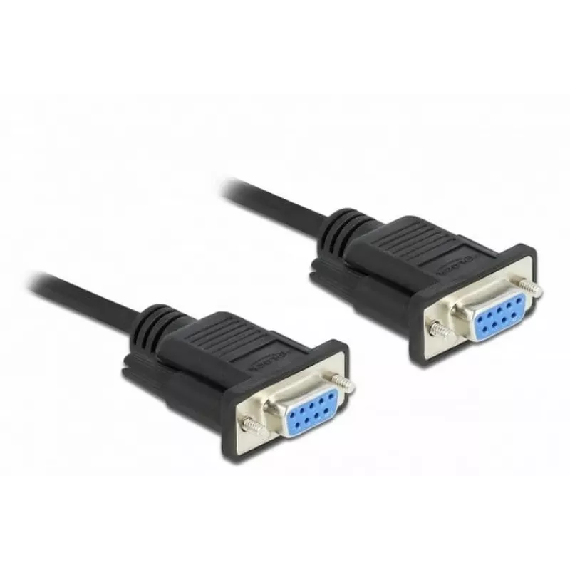 Kabel szeregowy DeLOCK 86604 Czarny 10 m RS-232 Sub-D9