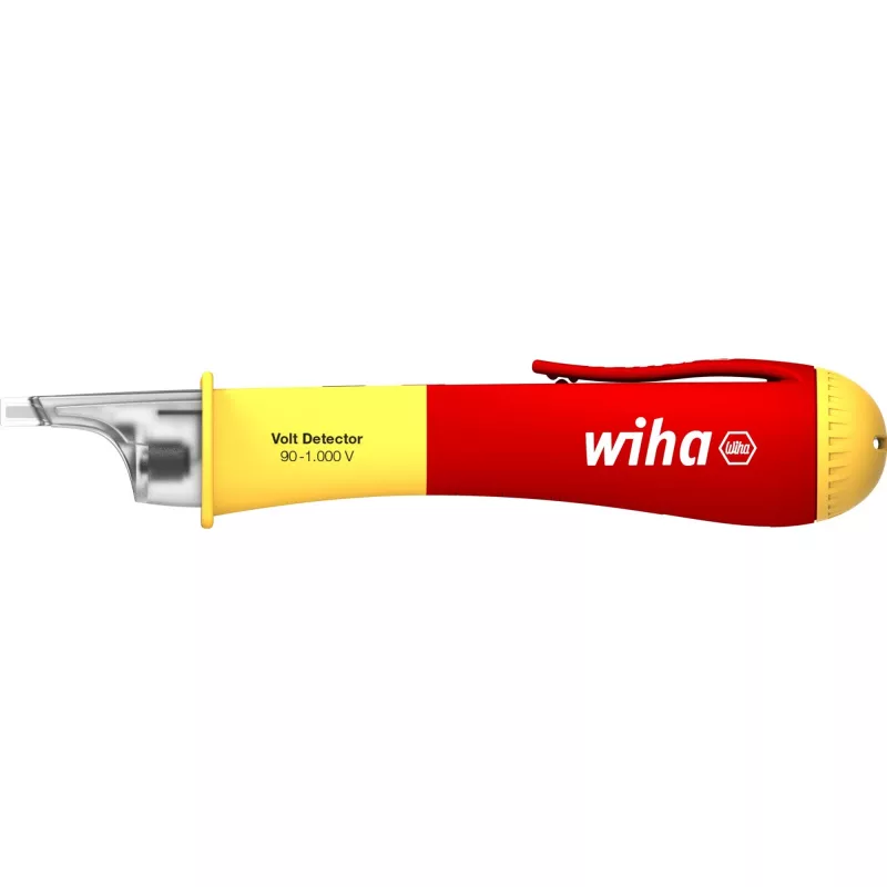 Wiha 43798 detektor napięcia sieciowego 90 - 1000 V Czerwony, Żółty