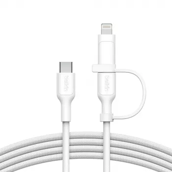 Kabel USB Belkin BoostCharge Pro 1,5 m USB C USB C/Lightning biały