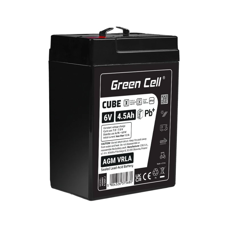 Bateria AGM VRLA 6V 4,5Ah IP54