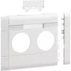 Hager cover plate GB120219016 2-gang BRA 120mm hf v-biały (GB120219016)