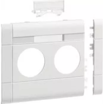 Hager cover plate GB120219016 2-gang BRA 120mm hf v-biały (GB120219016)