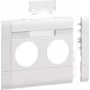 Hager cover plate GB120219016 2-gang BRA 120mm hf v-biały (GB120219016)