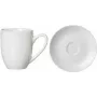 Porcelanowy spodek do espresso ritzenhoff & breker Snap BIANCO – można myć w zmywarce, model 78763