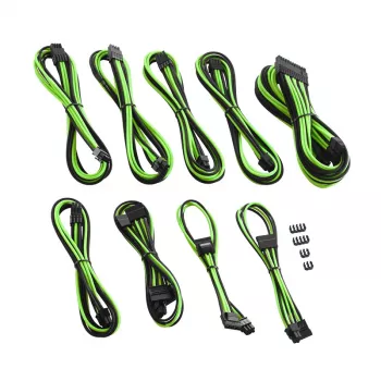 CableMod C-Series PRO ModMesh kabel Kit for Corsair AXi/HXi/RM (żółty Label) - czarny/Jasnozielony