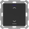 MDT BE-TAL55T106.A1 przycisk KNX Light 55 1f RGBW z czujnikiem temperatury, czarny matowy, sterowanie roletami 1 (BE-TAL55T106.A1)