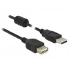 DELOCK Przedłużacz USB 2.0 wtyk typu A > gniazdo typu A 0,5 m czarny