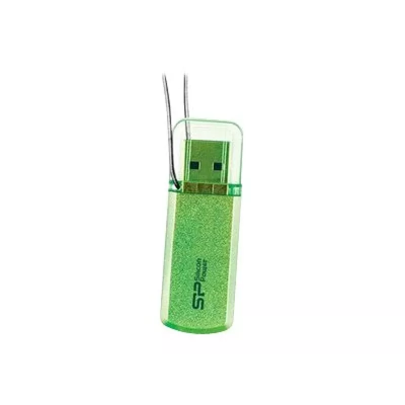 Silicon Power Helios 101 — 8 GB, USB 2.0, Type-A, zielony, konstrukcja z nasadką