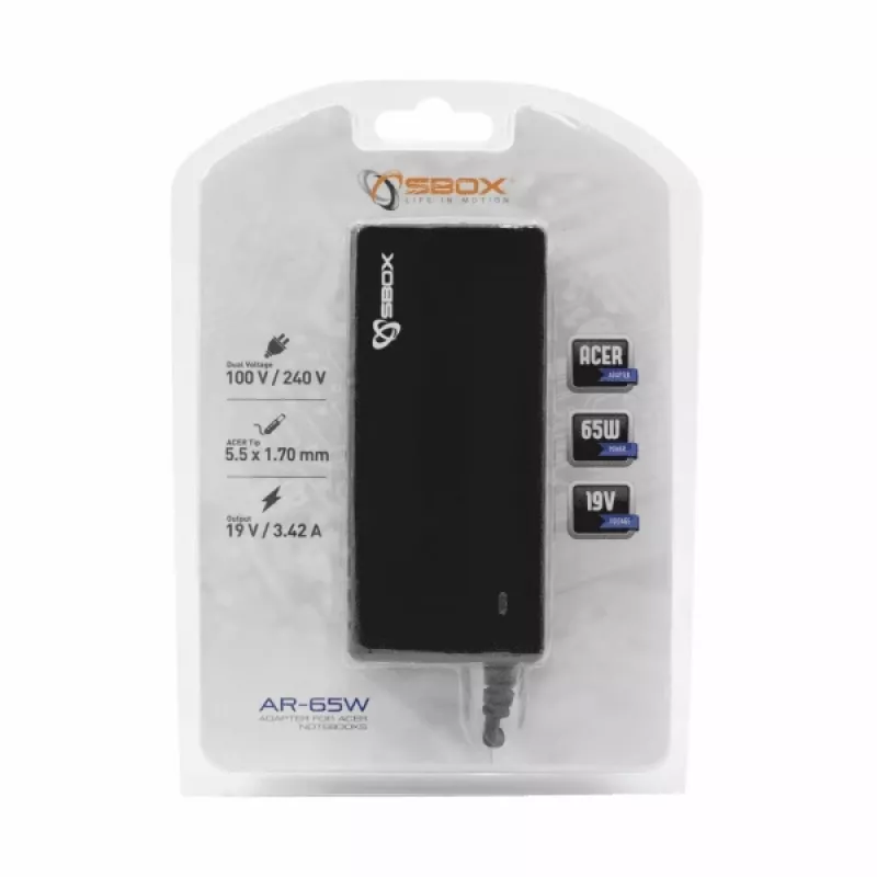 Zasilacz Sbox do laptopów Acer AR-65W