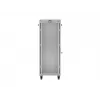 19-calowa szafa stojąca LANBERG 32U 600×800 mm szara z drzwiami szklanymi i LCD (płaski Pack)