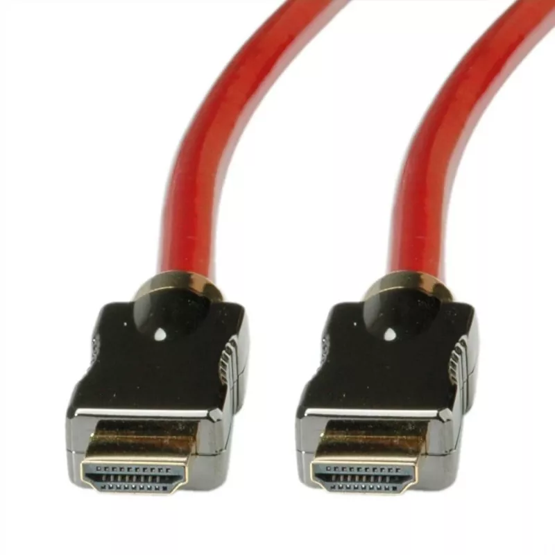 Roline - HDMI-Kabel mit Ethernet - HDMI männlich zu HDMI männlich - 1 m - Doppelisolierung