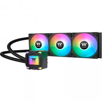 Zestaw chłodzenia cieczą THERMALTAKE LA360 ARGB, wentylatory 120 mm, TDP 360 W, czarny