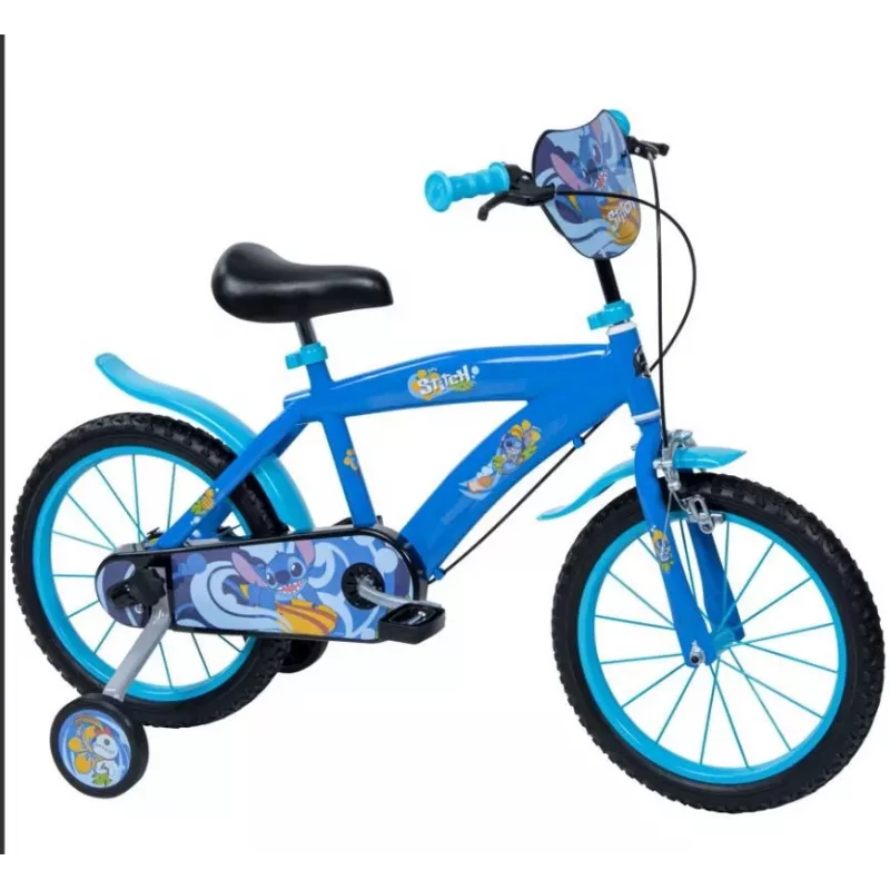 Children's bike HUFFY Disney Stitch 16-inch with training wheels, coaster brake